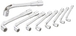 JEU DE 9 CLÉS À PIPE SAM OUTILLAGE DÉBOUCHÉES 6/6 PANS POLIE 8 A 19 MM - 94-SDJ9