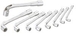JEU DE 9 CLÉS À PIPE SAM OUTILLAGE DÉBOUCHÉES 6/6 PANS POLIE 8 A 19 MM - 94-SDJ9