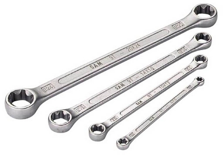JEU 4 CLES POLYGONALES TORX SAM OUTILLAGE - 9TJ4
