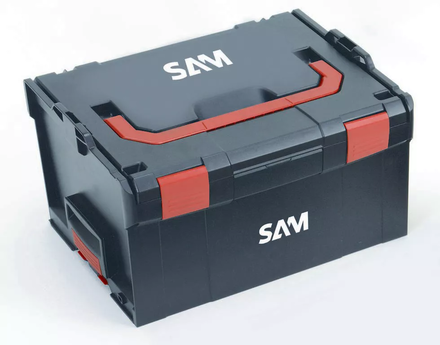 CAISSE DE RANGEMENT PLASTIQUE TRANSPORTABLE 253MM SAM OUTILLAGE - BOX5X