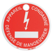 Macaron signalétique rond pour cadenas de condamnation CAD-60 SAM OUTILLAGE - CAD60C