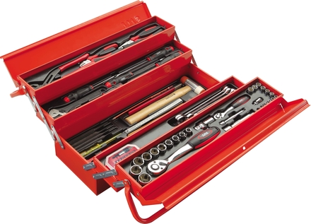 LOT DE 12 COMPOSITIONS DE 113 OUTILS AVEC CAISSE DE MAINTENANCE SAM OUTILLAGE - CP113BOXJ12