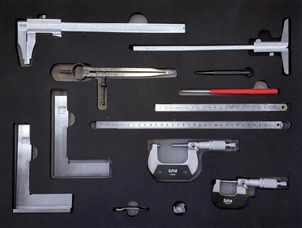 Composition métrologie pour mesure de précison et traçage SAM OUTILLAGE - CP11M