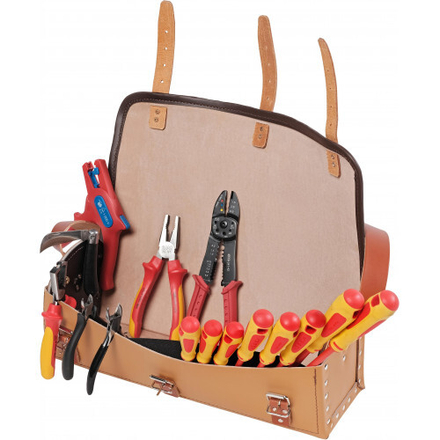 COMPOSITION DE 15 OUTILS D'ÉLECTRICIEN EN TROUSSE SAM OUTILLAGE - CP16ELEC