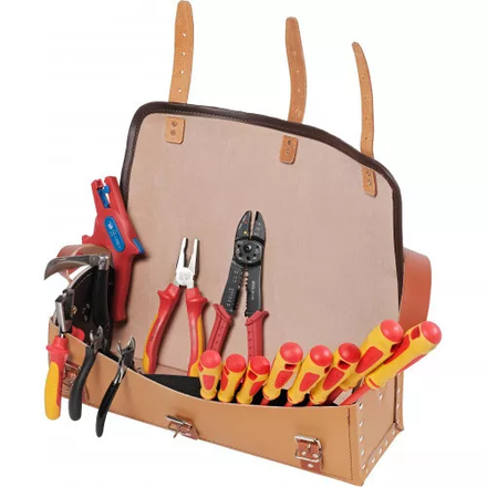 COMPOSITION DE 15 OUTILS D'ÉLECTRICIEN EN TROUSSE SAM OUTILLAGE - CP16ELEC 