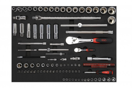 Module mousse 3/3 de 68 outils 1/2'' et 1/4'' SAM OUTILLAGE - CP68MM