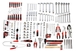 COMPOSITION D'OUTILS DE MECANIQUE AUTO EN MODULES SAM OUTILLAGE - CPMECA