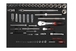 Composition de 135 outils avec servante 5 tiroirs en modules mousse SAM OUTILLAGE - CPP135M4
