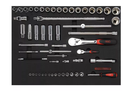 Composition de 135 outils en modules mousse SAM OUTILLAGE - CPP135PM