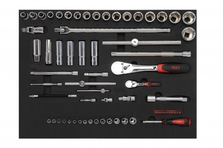 Composition 200 outils plateau n°1 en module mousse 3/3 SAM OUTILLAGE - CPP200PM1Z