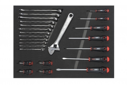 Composition 200 outils plateau n°2 en module mousse 3/3 SAM OUTILLAGE - CPP200PM2Z