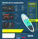 SERVANTE 6 TIROIRS 224 OUTILS COMPOSITION MAINTENANCE INDUSTRIELLE + PADDLE GONFLABLE OFFERT SAM OUTILLAGE - CPP-224PM6