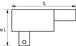 EMBOUT RECTANGULAIRE DOUBLE CARRE SAM OUTILLAGE - DC0R