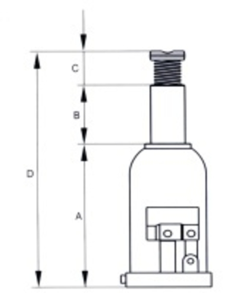 CRIC BOUTEILLE SAM OUTILLAGE 2 T -HCB-2
