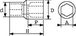 DOUILLE COURTE 3/8 SIX PANS 8 MM SAM OUTILLAGE - JH8