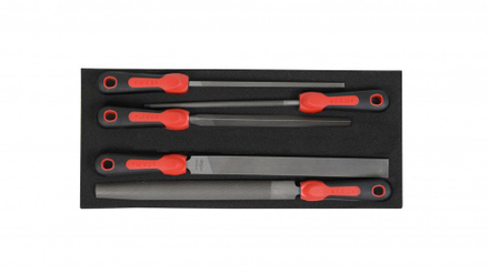 Module mousse 1/3 de 5 limes emmanchees SAM OUTILLAGE - LPJ1MM