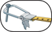MESURE LONGUE A POIGNEE RUBAN ACIER 50M SAM OUTILLAGE - LU85