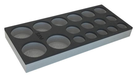 Module mousse 1/3 vide pour douilles 3/4'' SAM OUTILLAGE - MODM15