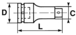 RALLONGE CHOCS 1' 180 MM SAM OUTILLAGE - NM210