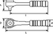 CLIQUET 1/4' CHANTIER SAM OUTILLAGE - R157BFME