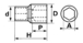 DOUILLE LONGUE 1/4 5 MM SAM OUTILLAGE - RHL5