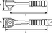 CLIQUET 1/2 POUR DOUILLE TRAVERSANTE SAM OUTILLAGE - S156B