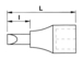 DOUILLE TOURNEVIS 1/2 6 PANS MALE: L100-H13 SAM OUTILLAGE - SC1013