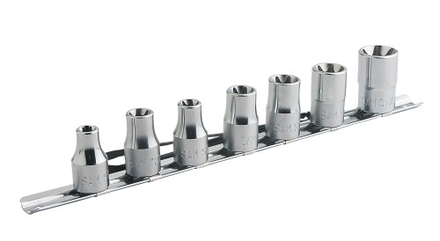 PACK DE 7 DOUILLES SAM OUTILLAGE 1/2 POUR EMPREINTE TORX® -STX-J7R