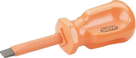 TOURNEVIS EXTRA COURT FENTE ISOLE 6X40 SAM OUTILLAGE - Z153M12