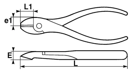 PINCE COUPANTE DIAGONALE ISOLEE 165 MM SAM OUTILLAGE - Z23316P