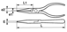 PINCE TELEPHONE AVEC COUPE-FILS ISOLEE 165 MM SAM OUTILLAGE - Z23716