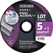 LOT DE 5 PRO ACIER INOX + 1 OFFERT D.230 x 2 x 22,23 SIDAMO - 10111074
