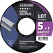 LOT DE 5 PRO ACIER + 1 OFFERT D.125 x 3 x 22,23 SIDAMO - 10111079