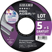 LOT DE 5 PRO ACIER INOX + 1 OFFERT D.125 x 1 x 22,23 SIDAMO - 10111081