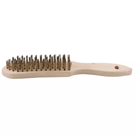 BROSSE METALLIQUE A MAIN 296X35 LAIT.5RG MANCHE BOIS SIDAMO - 10311003