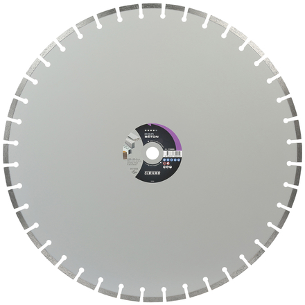 DISQUE DIAMANT PRO BETON D. 600 x 25,4 x h 10 SIDAMO - 11130055