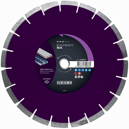 DISQUE DIAMANT EXPERT BA D. 300 x 25,4 x h 10 SIDAMO - 11130076