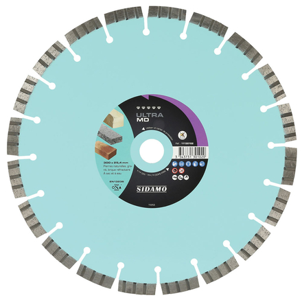 DISQUE DIAMANT ULTRA MD D. 300 x 25,4 x h 12 SIDAMO - 11130102