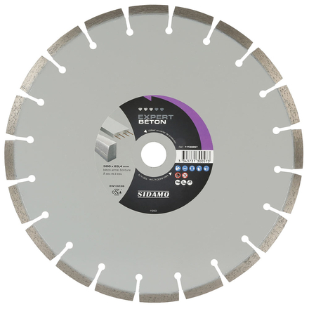 DISQUE DIAMANT EXPERT BETON D. 350 x 20 x h 10 SIDAMO - 11130145