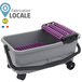 BAC DE RINCAGE DUOBAC 18R AVEC ROULETTES - SIDAMO - 11255071