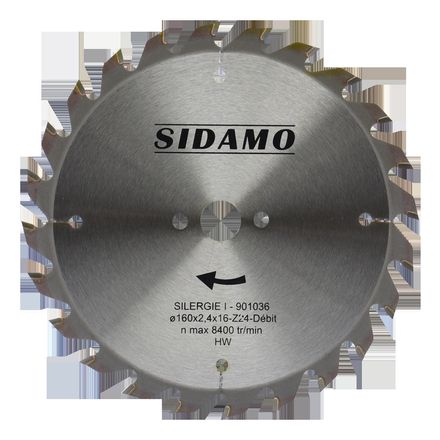 LAME CARBURE SILERGIE I 160X2.4X16 - 24 DENTS SIDAMO - 901036