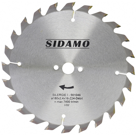 LAME CARBURE SILERGIE I 180X2.4X16 - 24 DENTS SIDAMO - 901046