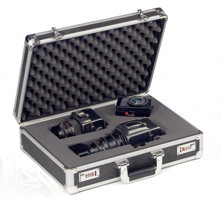 COFFRET ALUMINIUM SORI AVEC MOUSSE PRÉ-DÉCOUPÉE 355X325X135- 425805