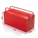 BOITE À OUTILS 5 COMPARTIMENTS 16L ROUGE - SORI - DIM 430 x 200 x 200MM - 782200