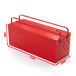 BOÎTE À OUTILS 5 COMPARTIMENTS 19L ROUGE - SORI - DIM 530 x 200 x 200MM- 782408