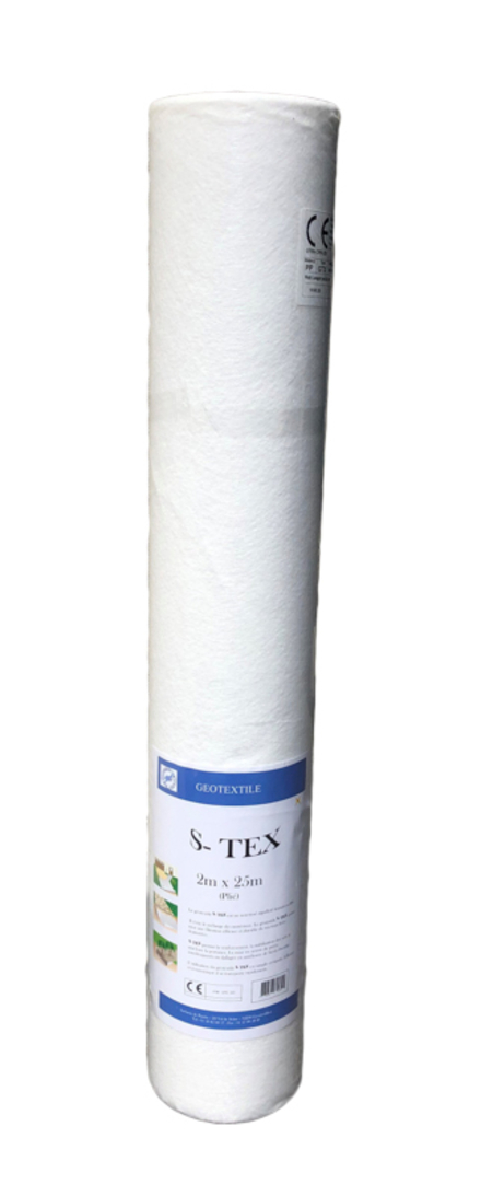 GEOTEXTILE S-TEX 2M X 25M POLYPRO 90GR IMPUTRESCIBLE