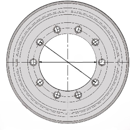 Jante basse creuse 20.00x26 10n50 281x335 25 - 40 km/h div - R000136