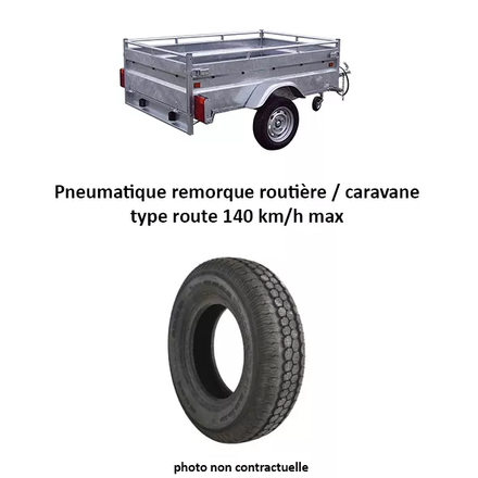 Pneu 3.50x8tl4 n - 140 km/h rem bagagere rte div - R000226