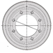 Jante basse creuse 24.00x26.5 8n50 221x275 a2 -/- 9006p2 ci 2h pv - R000676