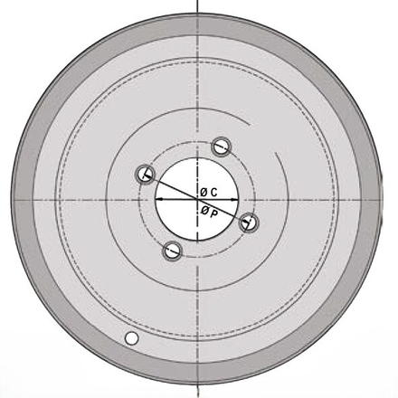 Jante basse creuse 5.00x12 4/0 85x130 25 - 40 km/h div - S000139
